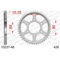 AFAM 2026/04 ZĘBATKA TYLNA 4733 48 HONDA CB 125R '18-'21 (JTR1222.48) (ŁAŃC. 428)