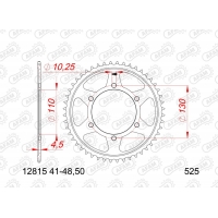 AFAM 2026/06 ZĘBATKA TYLNA 4385 44 SUZUKI GSX 1000S '15-'24, GSX 950S '22-'24 (ŁAŃC. 525) (JTR1876.44)