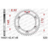 AFAM 2026/06 ZĘBATKA TYLNA 804 42 SUZUKI DR 600 (85-89), DR 650 (90-95)(ŁAŃC. 520) (JTR828.42)