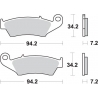 SBS KLOCKI HAMULCOWE KH185 / KH389 STREET PERFORMANCE (EXCEL) SINTER KOLOR ZŁOTY