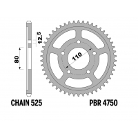 PBR 13/07 ZĘBATKA TYLNA 4750 44 (ŁAŃC. 525) (MADE IN ITALY)