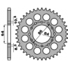 PBR ZĘBATKA TYLNA 814 44 C45 SUZUKI GSX 400 E 81-83 (ŁAŃC. 530) (MADE IN ITALY)