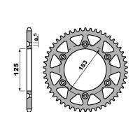 PBR ZĘBATKA TYLNA 289 46 C45 HONDA CR /CRF '83-'25 (JTR210.46) (ŁAŃC. 520) (MADE IN ITALY)