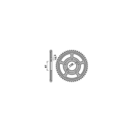 PBR PROMOCJA ZĘBATKA TYLNA 828 45 C45 SUZUKI SV 650S (99-13) (JTR807.45) (ŁAŃC. 525) (MADE IN ITALY)