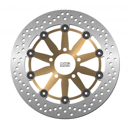 NG TARCZA HAMULCOWA PRZÓD SUZUKI GSX-F 750 '85-'88, GSX-R 750 '85-'87 (300X61X5MM) (5X10,25MM) PŁYWAJĄCA ZŁOTY ŚRODEK