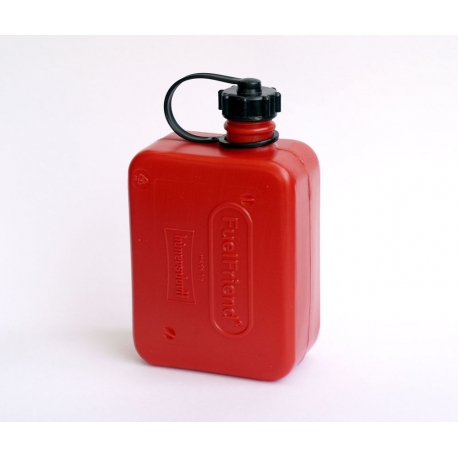 Kanister z tworzywa do paliwa/oleju 0,5L. kolor czerwony Huenersdorff