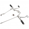 Podnóżki aluminiowe chromowane set komplet Drag Specialties do Harley Davidson