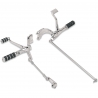 Podnóżki stalowe chromowane set komplet Drag Specialties do Harley Davidson XL 1200 883 05-13
