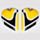 BOCZKI DO KASKU ARAI VAS-V RX-7 V/RX-7 V EVO EDWARDS LEGEND YELLOW