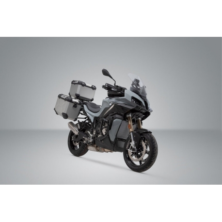 ZESTAW BAGAŻOWY ADVENTURE SW-MOTECH BMW S 1000 XR (19-23) SILVER