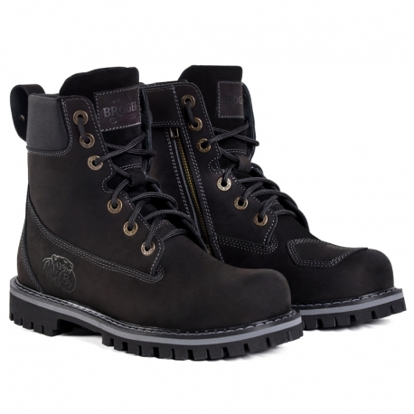 BUTY SKÓRZANE BROGER ALASKA II VINTAGE BLACK 45