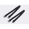 ZESTAW PASKÓW MOCUJĄCYCH SW-MOTECH UNIWERSALNE 2 SZT. BLACK