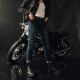 SPODNIE JEANS BROGER CALIFORNIA LADY SLIM FIT WASHED NAVY W31L30