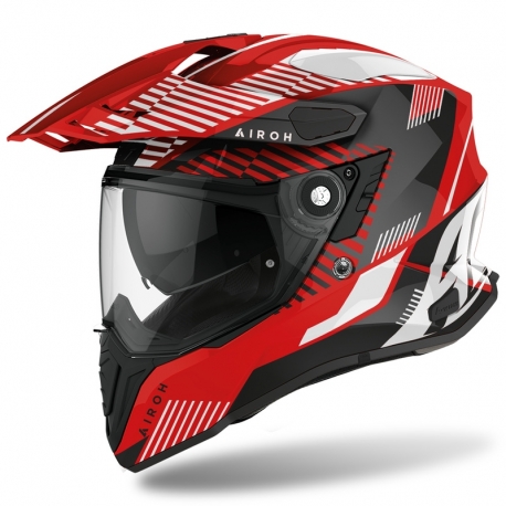 KASK AIROH COMMANDER BOOST RED GLOSS M